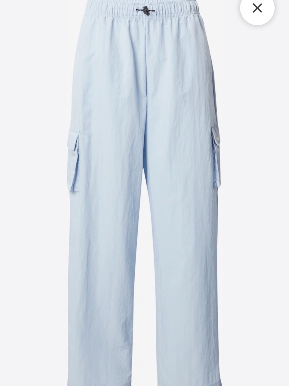 Nike Women’s XL Light Blue Woven Nylon Cargo Pants
